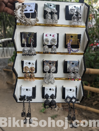 12 Peice Premium Jhumka with Box